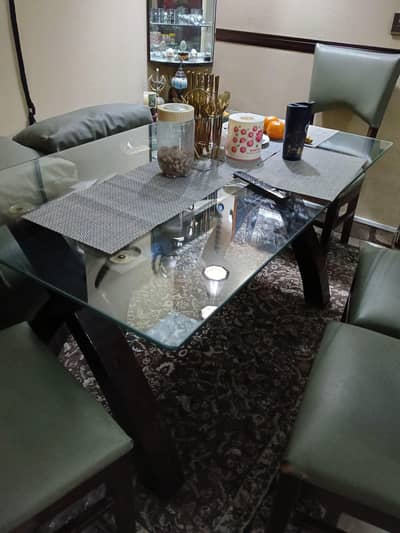 Dining Table with Chairs and Bench for Sale