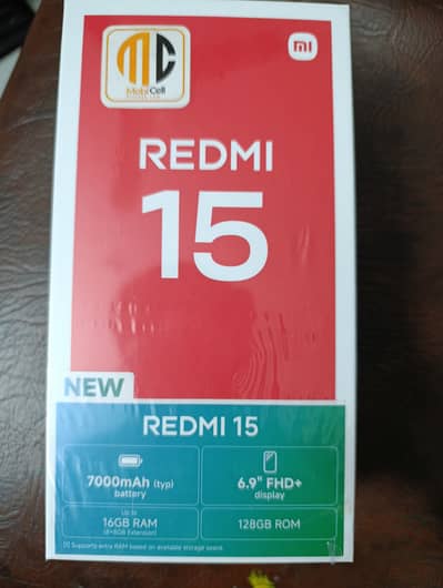 REDMI 15, 8GB- 128GB ROM