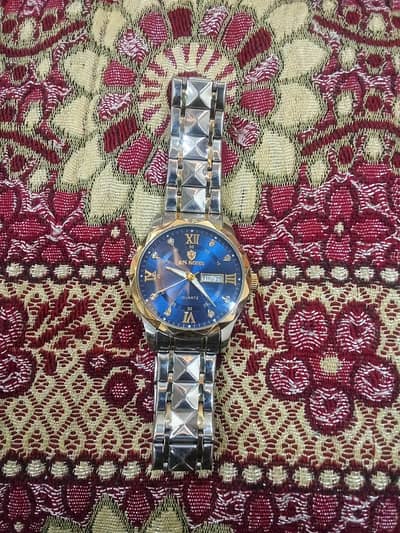 B. M. Bond Luxury Blue Dial Watch for Men - Brand New Condition