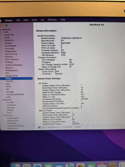 MacBook Air 128gb i5 Core