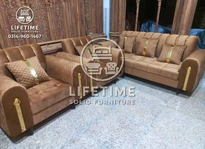 Modern Sofa Set Premium Look| Durable Wood Frame Custom Size & Color