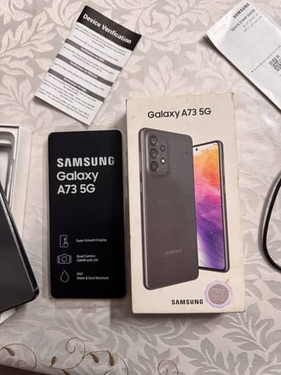 SAMSUNG A73 5G 8/256 PTA APPROVED WITH BOX