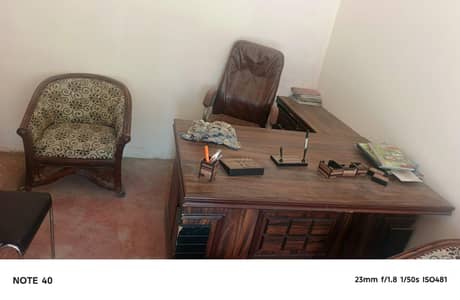 office chair and table