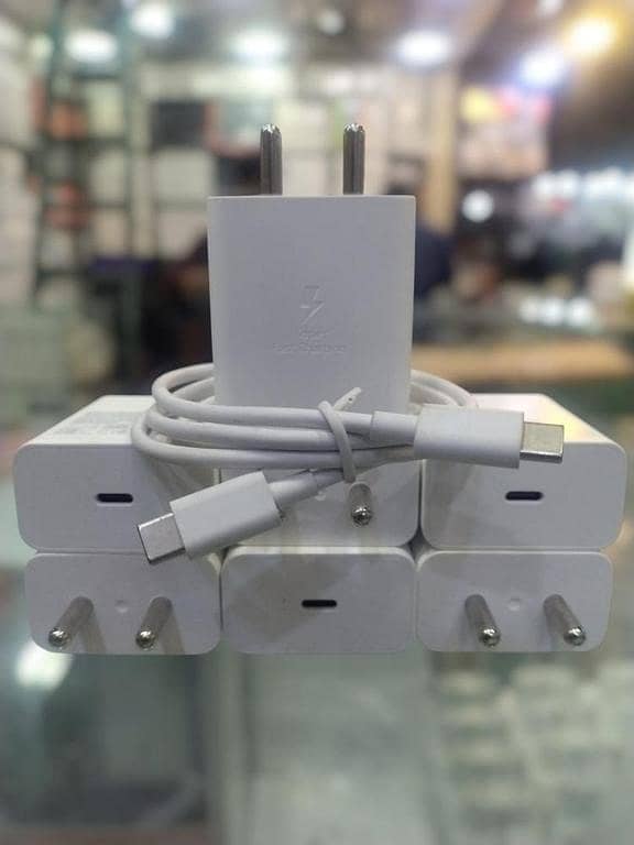 45W Original Universal Fast Charger USB-C to USB-C With Cable | Super Fast Charging Adapter | Android & iPhone (PD) Supported All Iphone's & Android's