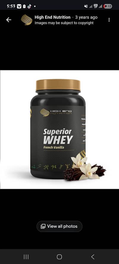 Superior whey protien supplement