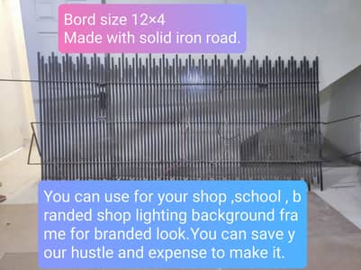 8×4.5 sign board back Frame for sale| heavy solid iron|wieght 100+