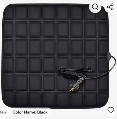 12 V Car Seat Heated Cover Adjustable Temperature Electric Heating Pad