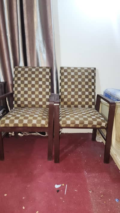 4 chairs for sale. real authentic wood