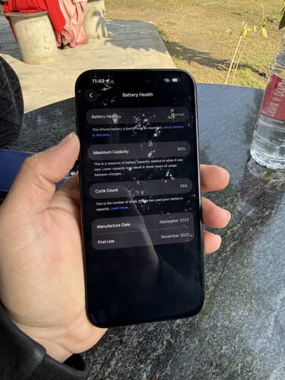 Iphone 15 pro max blue colour