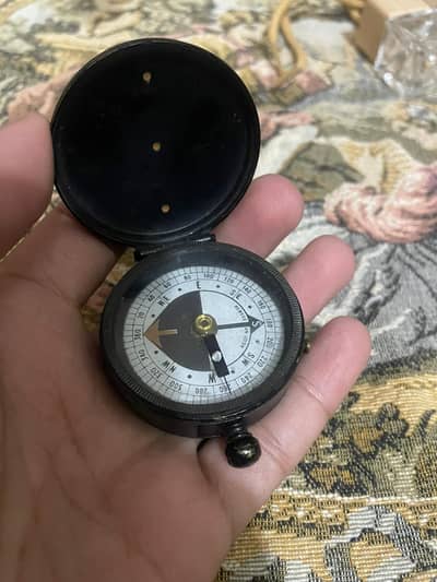 antique pocket barometer or compass made by Negretti & Zambra, London
