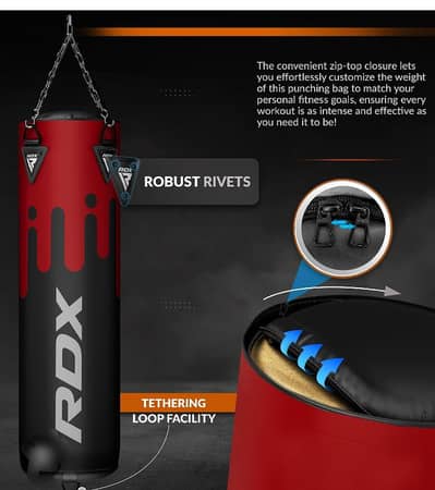 boxing bag with gloves