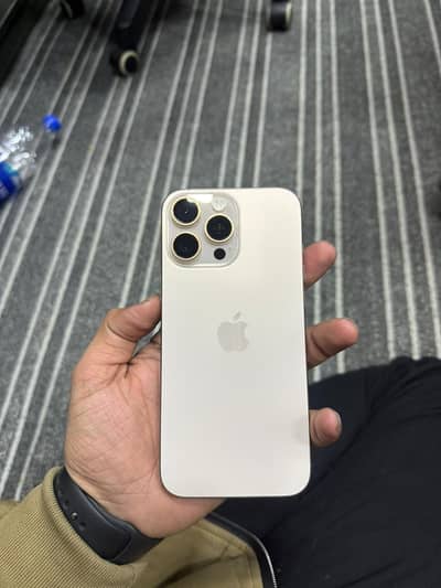 Iphone 16promax PTA approved with box desert titanium 10/10 256