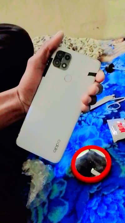 Oppo A15s used But In Good Condition with Black Cover+Charger Adapter