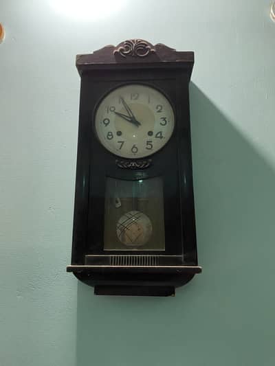 Vintage Mechanical Wall Clock (1960s–70s) – Working – No Batteries