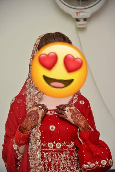 Fresh red bridal barat velvet maxi