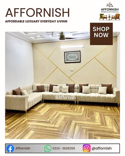 L shape and sofasets by Affornish