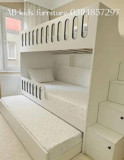 Bunk bed | Kid wooden bunker bed | Baby bed | Double bed | Triple bed