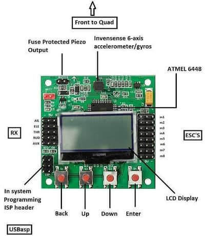 kk2.5 flight controller drone