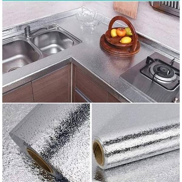 Large Aluminium Foil Paper Home decoration Sticker Self-Adhesive Stain Proof Sheet 60 CM * 2 M