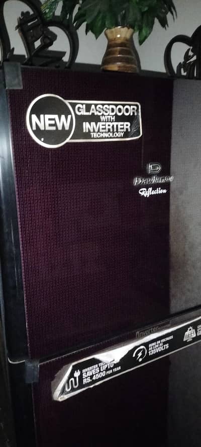 Dawlance inverter refrigerator fridge glass door