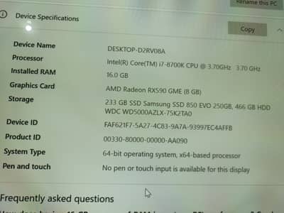 I Sell my gaming pc i7 8700k 8gen