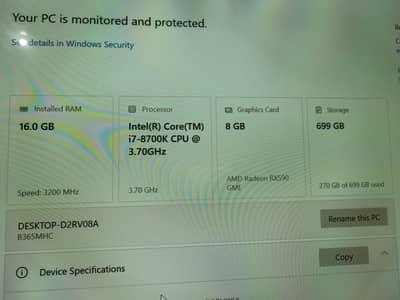 I Sell my gaming pc i7 8700k 8gen