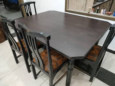Black Dinning table with 4 Chairs