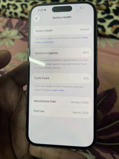 Iphone 15 pro Factory unlocked  4 months sime time