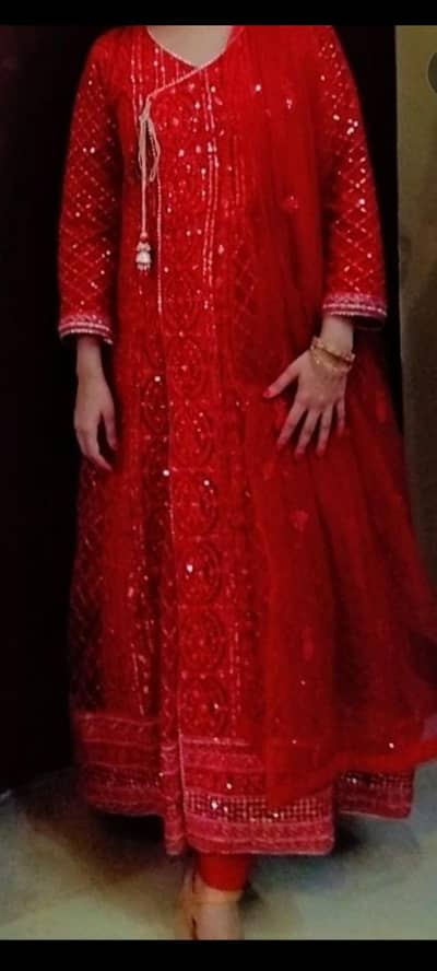 party wear beautiful dress / frok frock