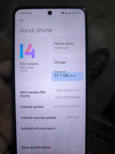 POCO X3 GT FULL BOX 256 GB Exchange possible
