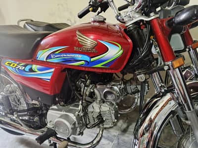 Honda CD 70 lush and genwain condition 2024 model fulll original bike