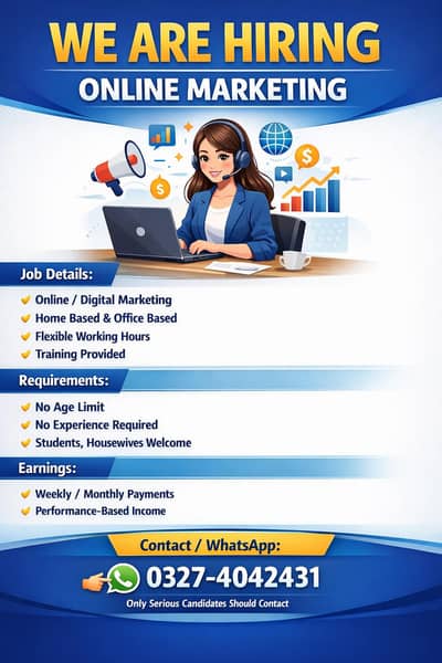 Online and Office Based Jobs