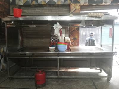 Burger counter double hotplate