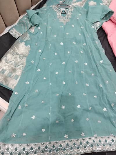 Sapphire ka dress ha sky blue clr 03335314235