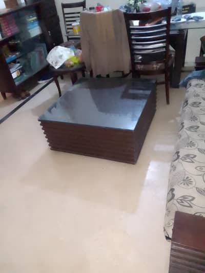Centre Table with Glass