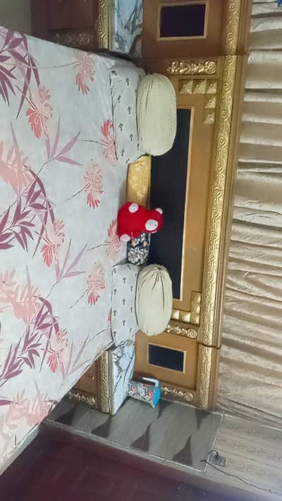 furniture bed, dressing table,side tables,3 door wardrobe