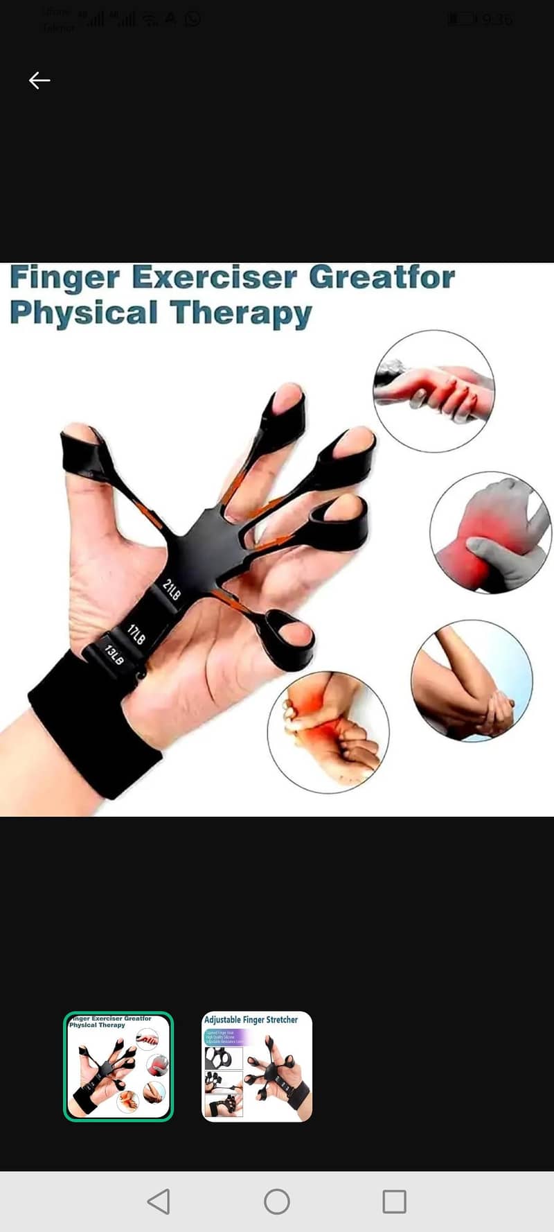 Adjectable finger exercise 1