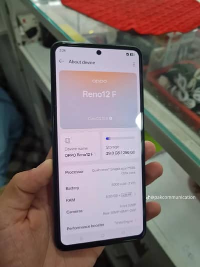 Oppo reno 12 f.  8+8/ 256   all OK 10/10 condition