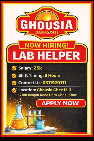 Lab Helper Required