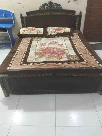 pure wooden bed