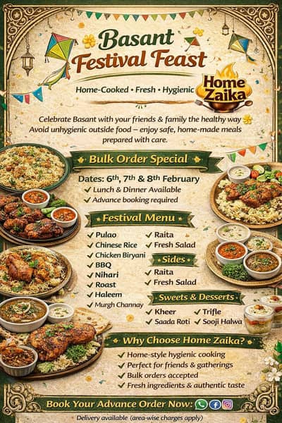 Home-Made Fresh Food Available