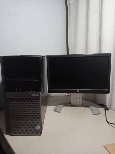Dell Desktop PC core 2 duo | 4GB RAM | 128GB SSD + 256GB HDD| with LED