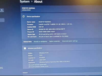 Dell Latitude E6440 i7 4Th Gen 8GB Ram + 128GB SSD