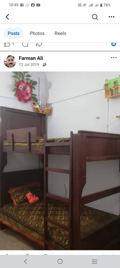 double story bed set with mattress