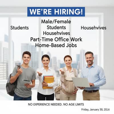 Online & Office Based Staff Required - Daily/Weekly Payment
