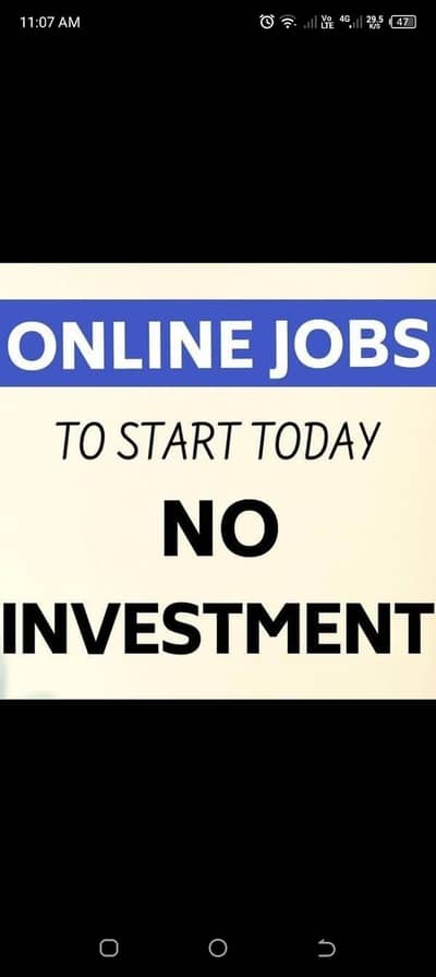 online work zero investment