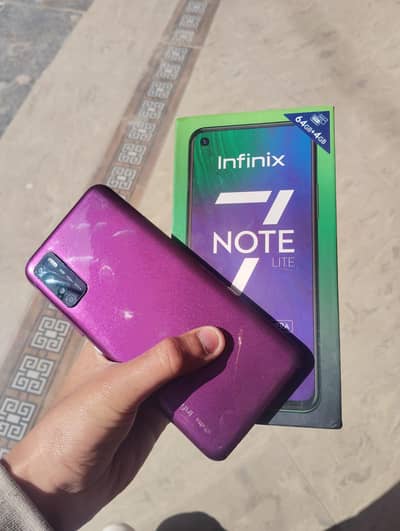 03195212208 Infinix note 7 lite all OK 4 64 complete Box