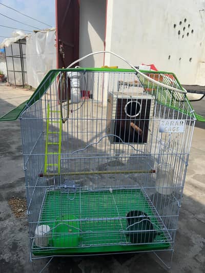 cage with box with accessories