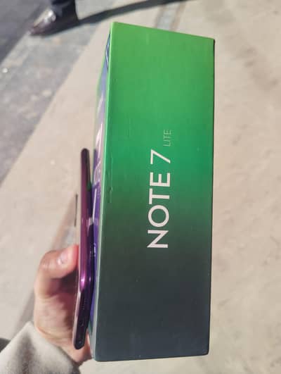 03195212208 Infinix note 7 lite all OK 4 64 complete Box
