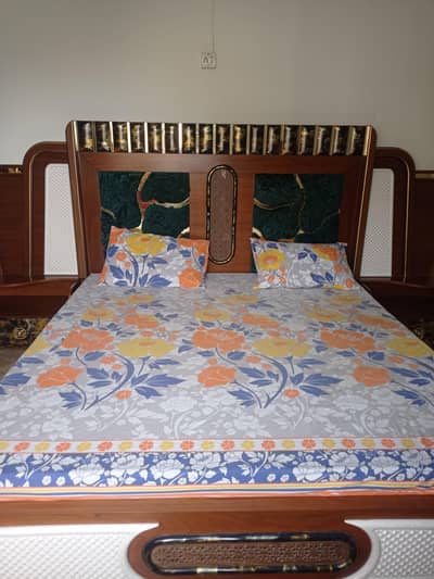 Turkish Style King Size Bed with side table and dressing for sale